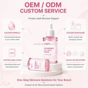 เซรั่มแก้ไขจุดด่างดำสูตรเกาหลี OEM/ODM ลด<span class=keywords><strong>รอย</strong></span>ดำ ฝ้า กระ จุดด่างดำจากฮอร์โมน  ผิวกระจ่างใส ด้วยไนอะซินาไมด์และ TXA ผลิตภัณฑ์บำรุงผิวหน้า สูตรเฉพาะ - Product Image 5