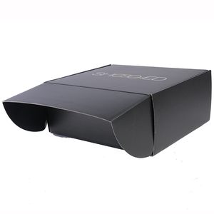 Bán buôn lớn các tông màu đen giấy gửi thư Hộp May mặc biểu tượng tùy chỉnh in sóng vận chuyển bao bì hộp - Product Image 5