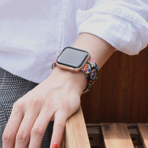 HUAMJ cinturini sportivi in Silicone cinturini floreali con teschio colorato cinturino con motivo stampato per <span class=keywords><strong>apple</strong></span> <span class=keywords><strong>watch</strong></span> per iWatch 40mm - Product Image 6