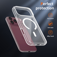 Coque de protection transparente anti-rayures et anti-jaunissement pour iPhone 18 17 16 Pro Max, compatible avec le chargement sans fil et magnétique