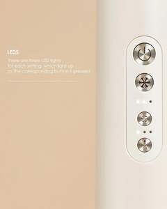 Sèche-cheveux professionnel puissant chaud et froid, brosse à air chaud, peigne, sèche-cheveux haute vitesse - Product Image 3