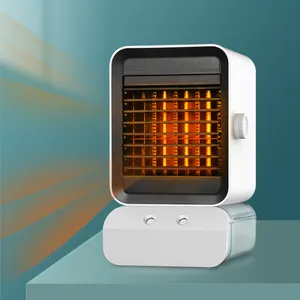 Mini riscaldatore elettrico da tavolo riscaldatore ad aria portatile uso domestico Mini dispositivo di raffreddamento ad aria per umidificatore con ventola di raffreddamento ad aria a 3 marce per ufficio