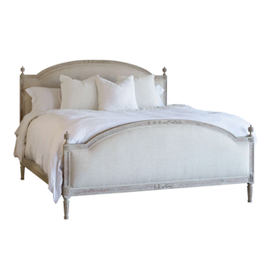 עיצוב עכשווי מודרני עץ מיטת קיר צרפתית כפרי בסגנון הבליה גימור לבן המלכה המלכה קינג רהיטי חדר שינה - Product Image 5