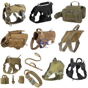 เสื้อกั๊กสายรัดสำหรับสุนัข yuemai ยุทธวิธีผ้าอ๊อกซ์ฟอร์ด <span class=keywords><strong>K9</strong></span>ขนาดกลางสีดำขนาดใหญ่สีชมพู - Product Image 5