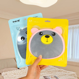 Cartoon <b>Tabletop</b> <b>Mirror</b> Round Folding Wall Mounted Makeup <b>Mirror</b> For Home Student Dormitory Desktop Use - Product Image 1