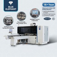 Machine de perçage CNC ATC haut de gamme ET6 à 6 faces avec quatre têtes de fraisage et scanner sans fil pour la production d'armoires intelligentes