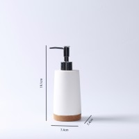 Accessoires pour la maison d'hôtel de salle de bain en résine de luxe blanche 7 pièces avec plateau porte-brosse à dents boîte de coton