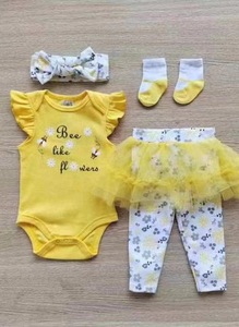 <span class=keywords><strong>Abbigliamento</strong></span> per il corpo del bambino di vendita caldo set di 3 pezzi tuta per bambini 100% cotone <span class=keywords><strong>abbigliamento</strong></span> <span class=keywords><strong>estivo</strong></span> per neonati tuta per neonati - Product Image 2