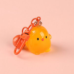 Llavero Creativo Luminoso de Pollito Adorable <span class=keywords><strong>con</strong></span> Campana, Luz Nocturna Kawaii, Accesorio para Bolsos, Mochilas, Llaves, Regalos para Niños - Product Image 3