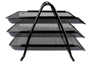 حاوية شبكية منظم مكتب حامل ملف وثيقة صينية 3 أجزاء معدنية - Product Image 3