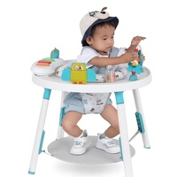 Conception conviviale avec 360 °   Table à manger flexible et siège pour bébé, table à manger pour bébé, design de trampoline, marcheur pour bébé