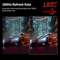 Monitor Curvo para Juegos de 23.8 Pulgadas, Pantalla LCD 1K, Frecuencia de Actualización de 200Hz, Función HDR para Uso en Escritorio, Monitores LCD para el Hogar de 24 Pulgadas 120/180HZ