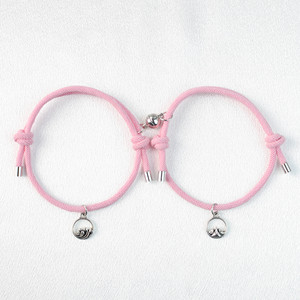 クリエイティブハンドメイド<span class=keywords><strong>2pcs</strong></span>カップルマグネットお互いを引き付ける調節可能なブレスレットチャームカップル磁気ブレスレットジュエリーギフト用 - Product Image 6