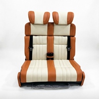 Siège de voiture inclinable en cuir avec ceintures de sécurité, pliable et confortable, pour camping-car, caravane, fourgonnette, bus