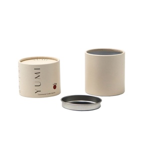 Tube en papier recyclable personnalisé de qualité alimentaire avec couvercle en aluminium, emballage composite en papier pour poudre de matcha verte - Product Image 3