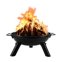 Barbecue au charbon de bois à hauteur réglable, trépied portable pour le camping avec foyer intégré, parfait