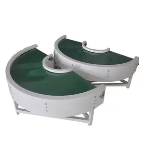 Factory price 180 degree bend conveyor machine/90 degree curve belt conveyor/