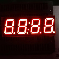 Affichage LED Ultra rouge 14 broches 0.56 pouces 4 chiffres 7 segments pour horloge Houkem-5644-A/BUR (300-350mcd)