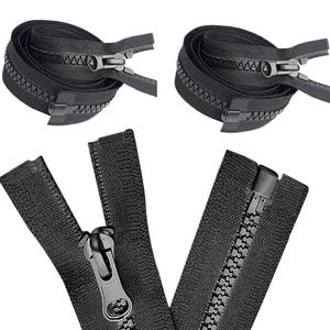 Fermeture éclair en plastique étanche à extrémité ouverte, fermeture éclair en plastique en gros, fermeture éclair en plastique à ouverture fermée, fabrication sur mesure en usine - Product Image 1