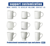 Nouveautés Tasse à café en céramique imprimée de logo de décalcomanie émaillée de couleur simple Tasse à café de gravure au laser émaillée par pulvérisation personnalisée