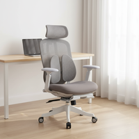 Chaise de bureau de direction de luxe ergonomique en maille réglable de haute qualité Foshan, avec repose-pieds, chaise d'ordinateur