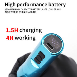 Pluma rotativa inalámbrica Y13 Pmu, pluma profesional permanente para tatuaje de pelo, pluma, batería, pantalla LCD - Product Image 2