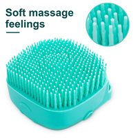 Brosse de bain et de massage écologique pour chiens et chats avec distributeur de shampoing pour le toilettage