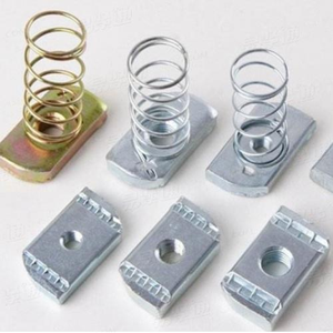 Précision zingué M6 M8 M10 M12 écrou à ressort attache acier canal Clip écrou jaune zinc écrous à ressort - Product Image 2