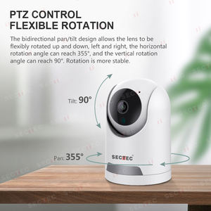 SECTEC图雅智能生活高清3MP 4MP家庭安全系统Wifi无线摄像头IP WIFI室内婴儿监视器夜视摄像头 - Product Image 4