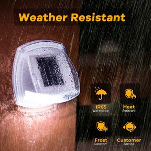 Luz de valla solar 5 W blanco frío IP65 impermeable al aire libre LED lámpara de pared para patio jardín cubierta iluminación - Product Image 2