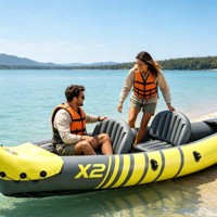 Canoë/kayak gonflable en gros pour la pêche, bateau de sport nautique, kayak de pêche gonflable en PVC pour activités de plein air