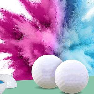 Balles de golf révélatrices de sexe <span class=keywords><strong>rose</strong></span> et bleu explosives pour les fournitures de fête d'annonce de naissance - Product Image 2