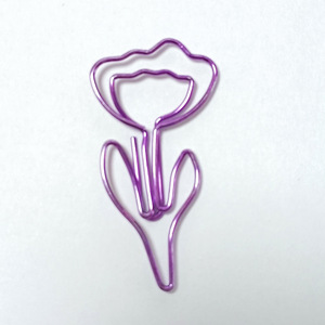 Chất lượng cao vàng hồng tím kim loại trường trang trí <span class=keywords><strong>clip</strong></span>-bookmark giấy <span class=keywords><strong>clip</strong></span> trong hoa hồng hình dạng - Product Image 5