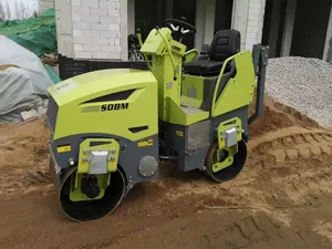 Lage Prijs Gewicht 1ton 2 Ton 3 Ton Vibrerende Verdichting Vibrerende Rolller Machine Asfalt Rit Op Mini Compactor Road Roller