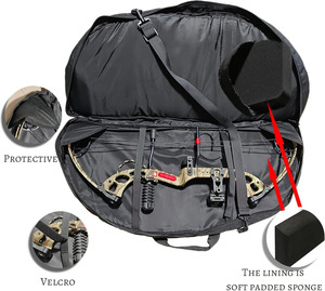 Mochila Profesional de Arquería Cupid para Viajes, Estuche para Arco Recurvo con Tubo para Flechas Incluido, Acolchado para Caza - Product Image 3