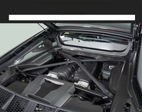 Kit de Painéis Completos em Fibra de Carbono Seca para o Compartimento do Motor, Peças Decorativas de Upgrade para Audi R8 Coupe 2023 em diante