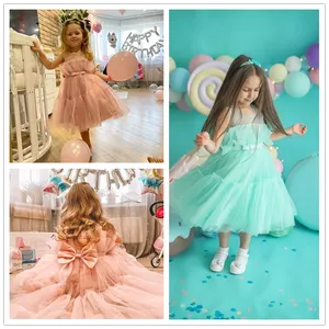 <span class=keywords><strong>Vestiti</strong></span> del bambino per le ragazze del bambino dei bambini di nozze della principessa della ragazza elegante di compleanno del vestito <span class=keywords><strong>da</strong></span> sera di Tulle damigella d'onore abiti <span class=keywords><strong>da</strong></span> sera - Product Image 5