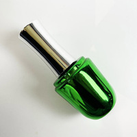 Vernis à ongles en verre peint personnalisé de 17 ml avec couvercle pour l'emballage de produits de beauté des ongles