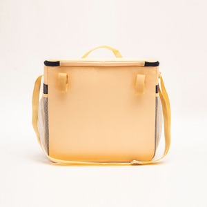 <b>Large</b> Capacity Beige and Blue Insulated Lunch Tote <b>Bag</b> Waterproof Thermal Cooler <b>Bag</b> for Picnic Food Delivery and Travel. - Product Image 3