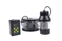 100M étanche IP68 9 "moniteur LCD HD 1000TVL 36 LEDs IR 360 ° rotation caméra de pêche
