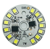Panneau lumineux LED rond haute tension 220V 3W 5W 7W 9W 12W 15W, sans driver, pour éclairage encastré et projecteur DIY