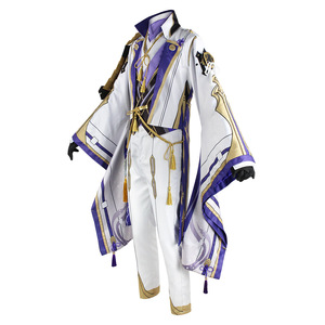 Disfraz de Cosplay de <span class=keywords><strong>Kamisato</strong></span> <span class=keywords><strong>Ayato</strong></span> de Genshin Impact, Uniforme, Peluca, Disfraces de Anime para Halloween para Hombre, Juego - Product Image 4