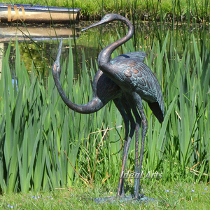 Offres Spéciales extérieur jardin décor moderne Style héron <span class=keywords><strong>grue</strong></span> métal animaux Statue - Product Image 6