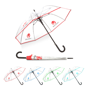 Good quality transparent <b>umbrella</b> clear custom logo and size easy to handle sombrillas transparentes <b>umbrella</b> transparent - Product Image 3