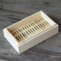 Panier vapeur carré en bambou tressé de qualité alimentaire J7 pour usage domestique et commercial