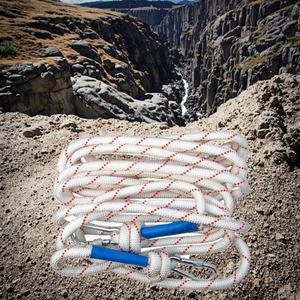 Ensemble de sauvetage extérieur personnalisable direct usine, corde d'évacuation en acier à double crochet, protection antichute d'urgence pour la survie - Product Image 5