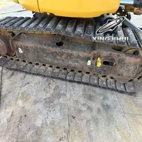 Mini-excavatrice sur chenilles Caterpillar 303E CR d'occasion, 3 tonnes, moteur CAT d'origine, faible nombre d'heures, petite pelle pour la rénovation de jardin