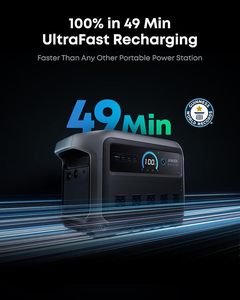 Station d'alimentation portable C1000 Gen 2 1024Wh 2000W Batterie LiFePO4 Compatible solaire Charge rapide en 49 min - Product Image 2