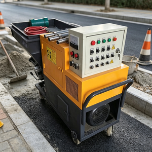 Machine de pulvérisation de mortier électrique durable avec pompe pour la finition du béton des escaliers et des marches de stades - Product Image 5