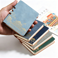 Carnet de voyage et agenda professionnel en cuir PU à couverture rigide, avec logo personnalisé estampé à chaud, formats A5, A6, A7, 100 feuilles – Vente en gros
